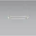 Z-Bar Pendant Square Soft Warm Silver 16 light bars - Pendant