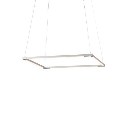 Z-Bar Pendant Square Soft Warm Silver 16 light bars - Pendants