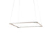 Z-Bar Pendant Square Soft Warm Silver 16 light bars - Pendants