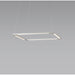 Z-Bar Pendant Square Soft Warm Silver 16 light bars - Pendant