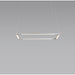 Z-Bar Pendant Square Soft Warm Silver 16 light bars - Pendant