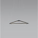 Z-Bar Pendant Triangle Soft Warm Matte Black 16 light bars - Pendant