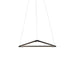 Z-Bar Pendant Triangle Soft Warm Matte Black 16 light bars - Pendants