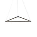 Z-Bar Pendant Triangle Soft Warm Matte Black 24 light bars - Pendants