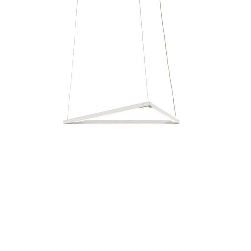Z-Bar Pendant Triangle Soft Warm Matte White 16 light bars - Pendants