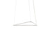 Z-Bar Pendant Triangle Soft Warm Matte White 16 light bars - Pendants