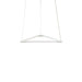 Z-Bar Pendant Triangle Soft Warm Matte White 16 light bars - Pendants