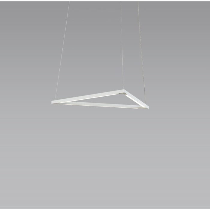 Z-Bar Pendant Triangle Soft Warm Matte White 16 light bars - Pendant