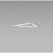 Z-Bar Pendant Triangle Soft Warm Matte White 16 light bars - Pendant