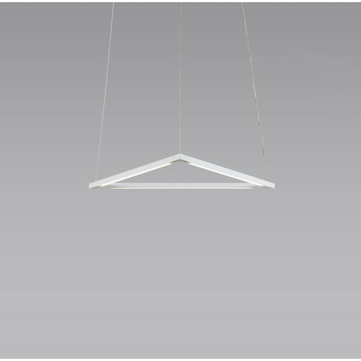 Z-Bar Pendant Triangle Soft Warm Matte White 16 light bars - Pendant