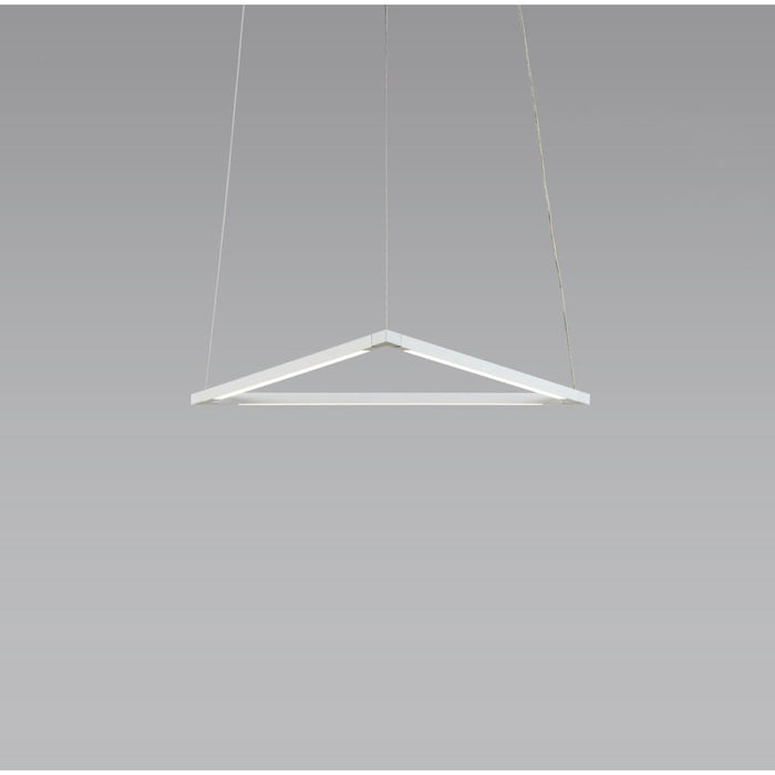 Z-Bar Pendant Triangle Soft Warm Matte White 16 light bars - Pendant