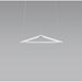 Z-Bar Pendant Triangle Soft Warm Matte White 16 light bars - Pendant