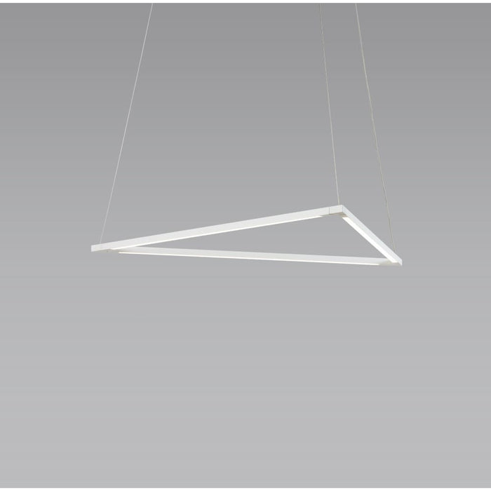 Z-Bar Pendant Triangle Soft Warm Matte White 24 light bars - Pendant