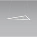 Z-Bar Pendant Triangle Soft Warm Matte White 24 light bars - Pendant