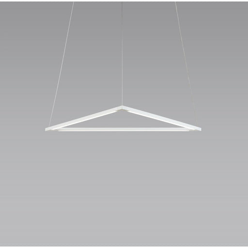 Z-Bar Pendant Triangle Soft Warm Matte White 24 light bars - Pendant