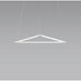 Z-Bar Pendant Triangle Soft Warm Matte White 24 light bars - Pendant