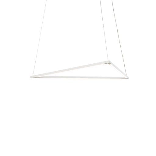 Z-Bar Pendant Triangle Soft Warm Matte White 24 light bars - Pendants