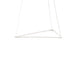 Z-Bar Pendant Triangle Soft Warm Matte White 24 light bars - Pendants