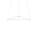 Z-Bar Pendant Triangle Soft Warm Matte White 24 light bars - Pendants