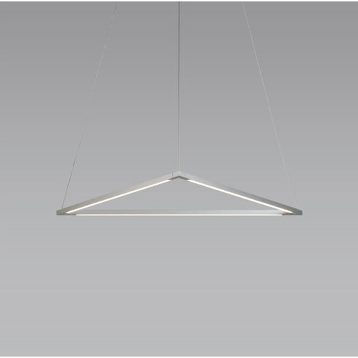 Z-Bar Pendant Triangle Soft Warm Silver 24 light bars - Pendant