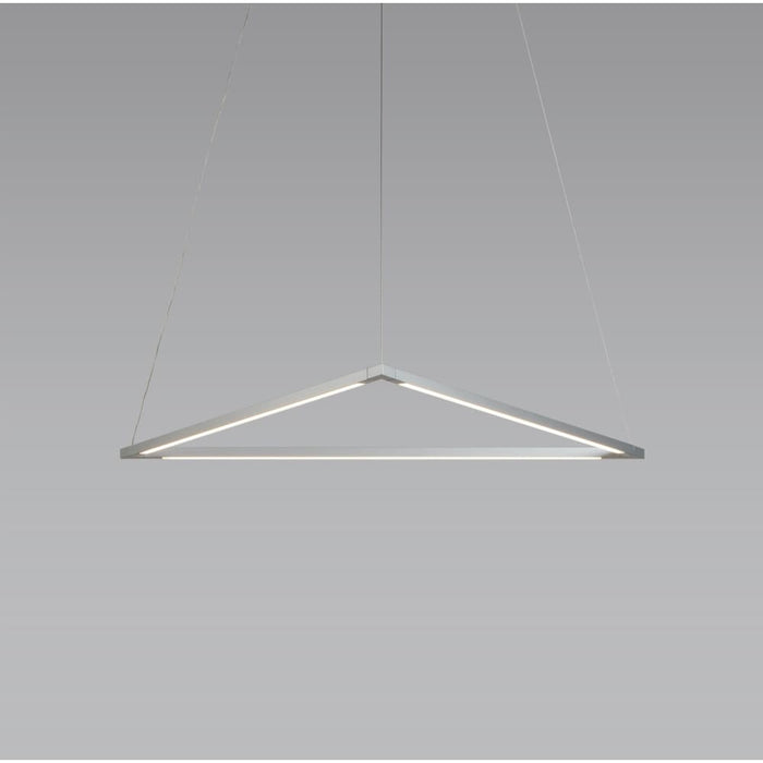 Z-Bar Pendant Triangle Soft Warm Silver 24 light bars - Pendant