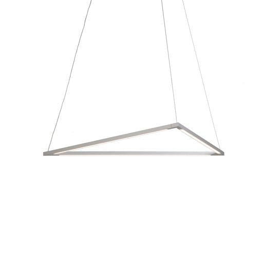 Z-Bar Pendant Triangle Soft Warm Silver 24 light bars - Pendants