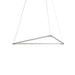 Z-Bar Pendant Triangle Soft Warm Silver 24 light bars - Pendants