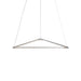 Z-Bar Pendant Triangle Soft Warm Silver 24 light bars - Pendants