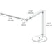 Z-Bar slim Desk Lamp with base (Cool Light; Metallic Black) - Desk Lamp