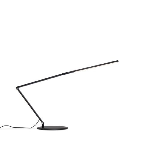 Z-Bar slim Desk Lamp with base (Cool Light; Metallic Black) - Desk Lamps