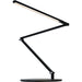 Z-Bar slim Desk Lamp with base (Cool Light; Metallic Black) - Desk Lamp