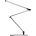 Z-Bar slim Desk Lamp with base (Cool Light; Silver) - Desk Lamp