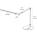 Z-Bar slim Desk Lamp with base (Warm Light; Metallic Black) - Desk Lamp