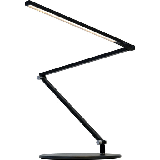 Z-Bar slim Desk Lamp with base (Warm Light; Metallic Black) - Desk Lamp