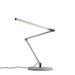 Z-Bar slim Desk Lamp with base (Warm Light; Silver) - Desk Lamps