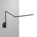 Z-Bar slim Desk Lamp with hardwire wall mount (Cool Light; Metallic Black) - Wall Sconces