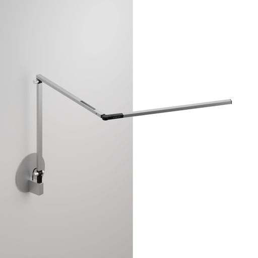 Z-Bar slim Desk Lamp with hardwire wall mount (Cool Light; Silver) - Wall Sconces