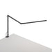 Z-Bar slim Desk Lamp with one-piece desk clamp (Warm Light; Metallic Black) - Desk Lamps