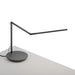 Z-Bar slim Desk Lamp with power base (USB and AC outlets) (Cool Light; Metallic Black) - Desk Lamps