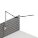 Z-Bar slim Desk Lamp with slatwall mount (Cool Light; Silver) - Wall Sconces