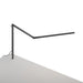 Z-Bar slim Desk Lamp with through-table mount (Cool Light; Metallic Black) - Desk Lamps