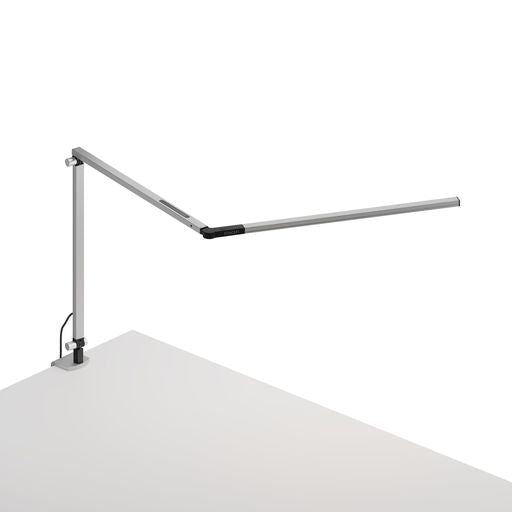 Z-Bar slim Desk Lamp with two-piece desk clamp (Cool Light; Silver) - Desk Lamps