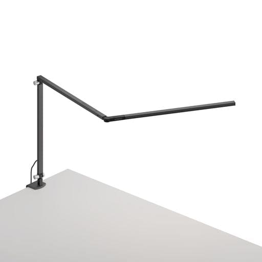 Z-Bar slim Desk Lamp with two-piece desk clamp (Warm Light; Metallic Black) - Desk Lamps