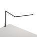 Z-Bar slim Desk Lamp with two-piece desk clamp (Warm Light; Metallic Black) - Desk Lamps