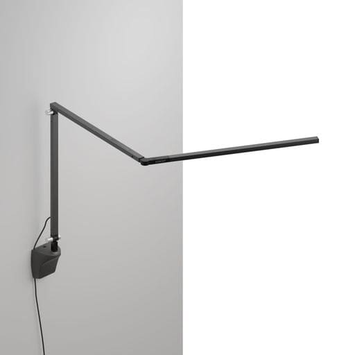 Z-Bar slim Desk Lamp with wall mount (Cool Light; Metallic Black) - Wall Sconces