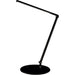 Z-Bar Solo Desk Lamp with base (Warm Light; Metallic Black) - Desk Lamp