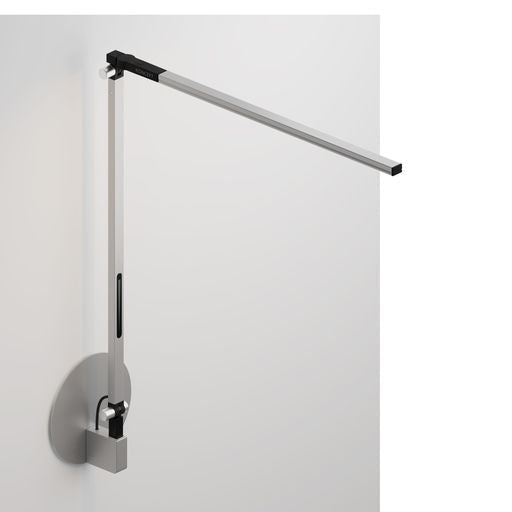 Z-Bar Solo Desk Lamp with hardwire wall mount (Cool Light; Silver) - Wall Sconces