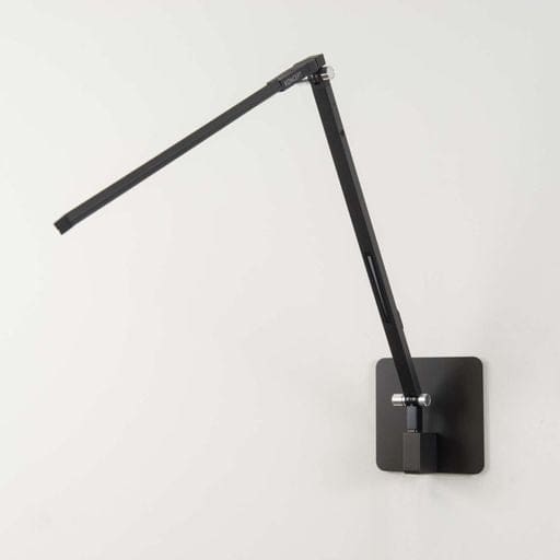 Z-Bar Solo Desk Lamp with hardwire wall mount (Warm Light; Metallic Black) - Wall Sconces