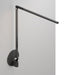 Z-Bar Solo Desk Lamp with hardwire wall mount (Warm Light; Metallic Black) - Wall Sconces