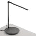 Z-Bar Solo Desk Lamp with power base (USB and AC outlets) (Warm Light; Metallic Black) - Desk Lamps